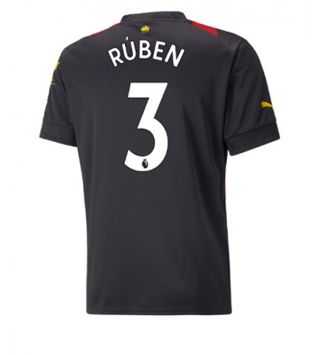 Manchester City Ruben Dias #3 Bortatröja 2022-23 Korta ärmar